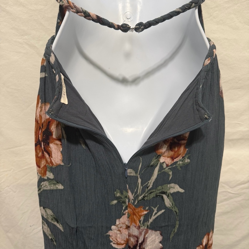 ILLA ILLA Dark Teal Floral Maxi Dress Size S - Picture 6 of 8